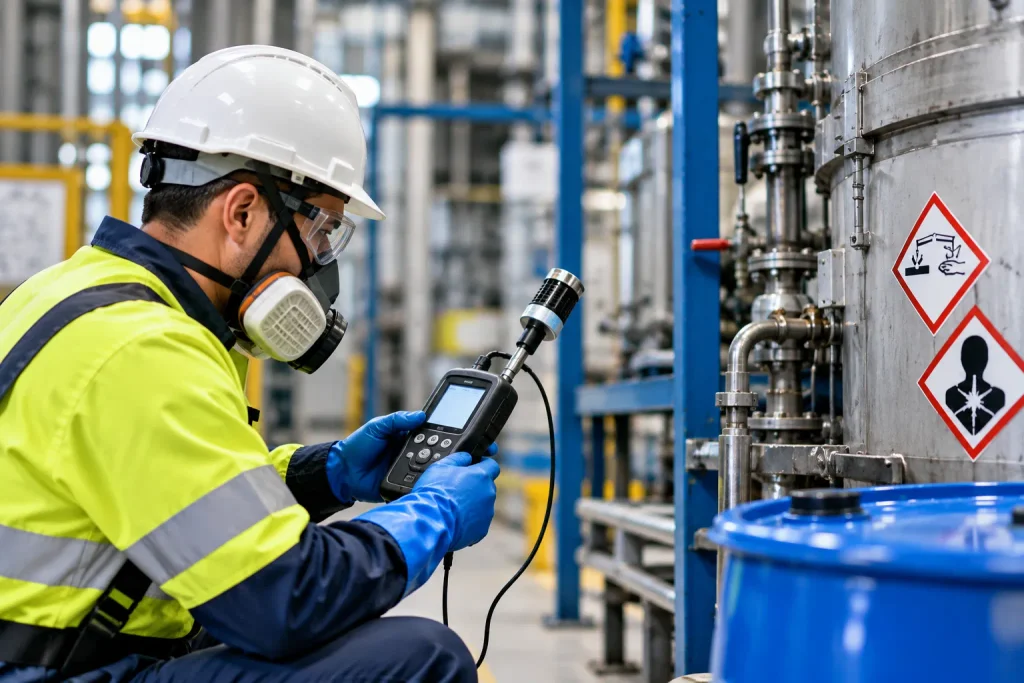 Industrial Safety Inspection at Chemical Plant